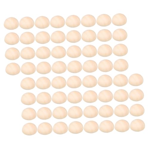 PartyKindom 300 Stück Halbrunde Holzperlen Unbearbeitet Halb Kugel Holzperlen für Diy Projekte Bastelbedarf Weihnachtsdekoration Schmuckherstellung Kreative Kunsthandwerke von PartyKindom