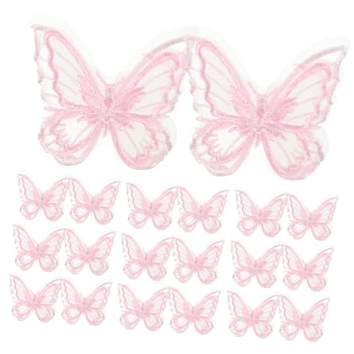 PartyKindom 30Stücke Schmetterlings Spitzenflicken Organza Doppellagige Stickerei Dekorative Applikationen für DIY Basteln Kleidungszubehör Haaraccessoires Romantische Designs PartyKindom 30Stücke Schmetterlings Spitzenflicken Organza Doppellagige Stickerei Dekorative Applikationen für DIY Basteln Kleidungszubehör Haaraccessoires Romantische Designs von PartyKindom
