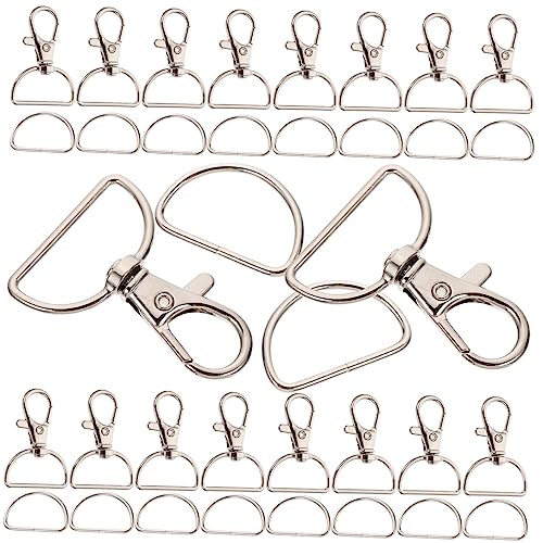 PartyKindom 35Sätze DIY Schlüsselbund Material D Ring Kettenschnapphaken Robuste und Rostfreie Clips für Schmuckherstellung und Projekte Einfach PartyKindom 35Sätze DIY Schlüsselbund Material D Ring Kettenschnapphaken Robuste und Rostfreie Clips für Schmuckherstellung und Projekte Einfach von PartyKindom