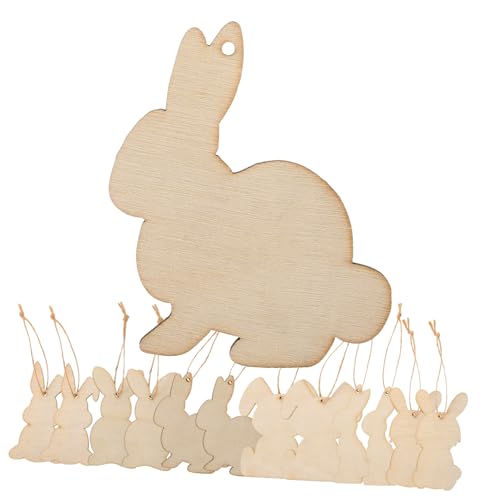 PartyKindom 36Stücke Hasenförmige Holzscheiben Unfertige Holzspäne für DIY Osterdekoration Unlackierte Holzausschnitte Basteln für Projekte und PartyKindom 36Stücke Hasenförmige Holzscheiben Unfertige Holzspäne für DIY Osterdekoration Unlackierte Holzausschnitte Basteln für Projekte und von PartyKindom