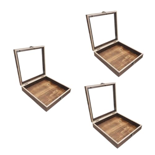 PartyKindom 3Er-Box Insekten-Sammelbox aus massivem Holz schmuck trockenblumen deko Halter für getrocknete Blumen Bilderrahmen Schattenboxen Vitrinen Vitrine aus Holz PartyKindom 3Er-Box Insekten-Sammelbox aus massivem Holz schmuck trockenblumen deko Halter für getrocknete Blumen Bilderrahmen Schattenboxen Vitrinen Vitrine aus Holz von PartyKindom