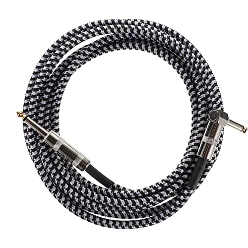 PartyKindom 3M Professionelles Gitarrenkabel mit Stecker Flexibles Langlebiges Audiokabel mit Geflochtener Hülle für Optimale Signalübertragung und Minimalen Geräuschverlust von PartyKindom
