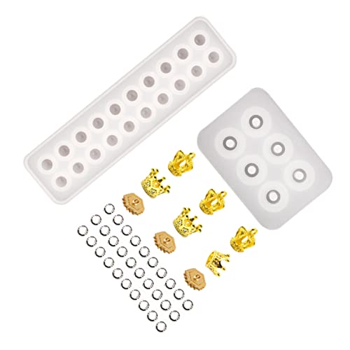 PartyKindom 3Stücke Silikon Perlen Anhänger Formen DIY Hängende Verzierung Gießformen für Schmuckherstellung Langlebig und Einfach zu Reinigen von PartyKindom