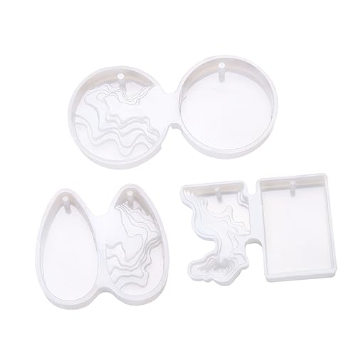 PartyKindom 3Stücke Silikonform für DIY Anhänger Gießformen für Hängeetiketten und Dekorationen Langlebig und Kunsthandwerk und Personalisierte PartyKindom 3Stücke Silikonform für DIY Anhänger Gießformen für Hängeetiketten und Dekorationen Langlebig und Kunsthandwerk und Personalisierte von PartyKindom