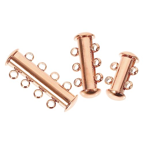 PartyKindom 3Stücke Teiliges Halskettenverschluss für Mehrreihige und Armbänder für DIY Schmuck Roségold PartyKindom 3Stücke Teiliges Halskettenverschluss für Mehrreihige und Armbänder für DIY Schmuck Roségold von PartyKindom