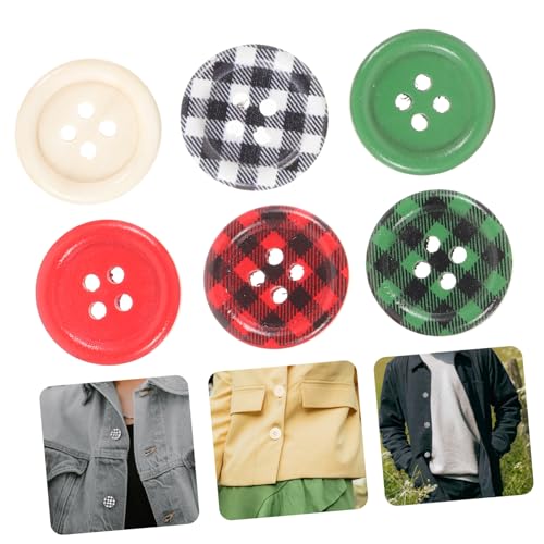 PartyKindom 3er Packungen Kreative Weihnachts Holzknöpfe Kariert Flach zum Nähen für Pullover Hüte DIY Bastelprojekte Langlebige Handgefertigte Dekoration für Kleidung und Accessoires PartyKindom 3er Packungen Kreative Weihnachts Holzknöpfe Kariert Flach zum Nähen für Pullover Hüte DIY Bastelprojekte Langlebige Handgefertigte Dekoration für Kleidung und Accessoires von PartyKindom