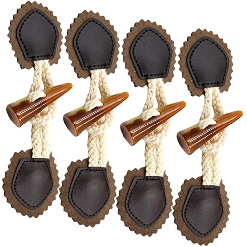 PartyKindom 4 Paare Hupenknopf Knöpfe für Bekleidung Schaltfläche umschalten Mantelknebel Mantelknopf Mantelknöpfe Tasten Knebelverschlüsse für Mäntel Knöpfe nähen Harz Coffee PartyKindom 4 Paare Hupenknopf Knöpfe für Bekleidung Schaltfläche umschalten Mantelknebel Mantelknopf Mantelknöpfe Tasten Knebelverschlüsse für Mäntel Knöpfe nähen Harz Coffee von PartyKindom