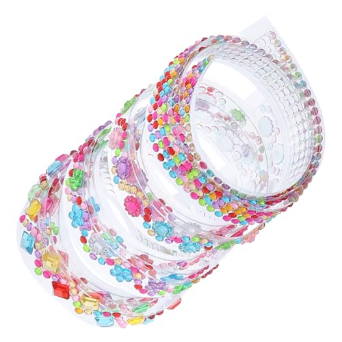 PartyKindom 4 Rollen Selbstklebende Strasssteinbänder Glitzernde Acryl Schmucksteine Tape für DIY Dekoration und Basteln Stark Haftendes Schmuckstein Klebeband für Rahmen Textilien Handwerk PartyKindom 4 Rollen Selbstklebende Strasssteinbänder Glitzernde Acryl Schmucksteine Tape für DIY Dekoration und Basteln Stark Haftendes Schmuckstein Klebeband für Rahmen Textilien Handwerk von PartyKindom