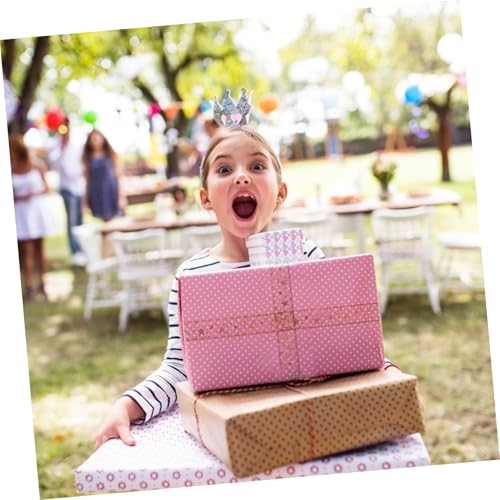 PartyKindom 4 Rollen Teiliges Weihnachtsband Transparent mit Goldenen Sternen Dekoratives Geschenkband für DIY Geschenkverpackung Festliches Schleifenband für Weihnachtsbaum und Partydeko PartyKindom 4 Rollen Teiliges Weihnachtsband Transparent mit Goldenen Sternen Dekoratives Geschenkband für DIY Geschenkverpackung Festliches Schleifenband für Weihnachtsbaum und Partydeko von PartyKindom