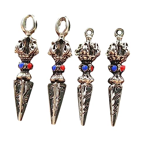 PartyKindom 4 STÜCKE Teiliges Religiöses Anhänger Bodhi Diamantstößeln Hängende Ornamente für Buddhisten für DIY Projekte und Sammlungen von PartyKindom