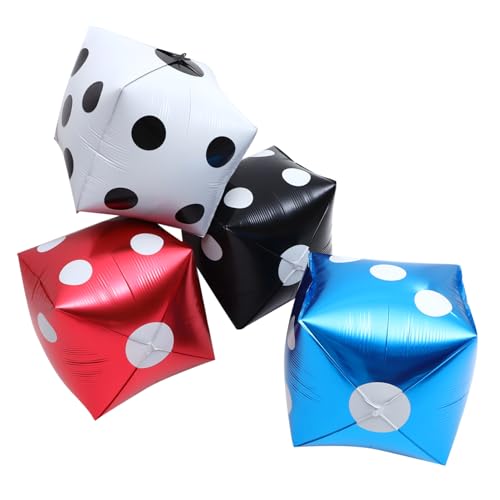 PartyKindom 4 Stück Ballon dekoration party laufstall Silber Themenpartydekorationen Cartoon- -Folienballons Partygeschenke Aufblasbare Folienballons Aluminiumfolie von PartyKindom