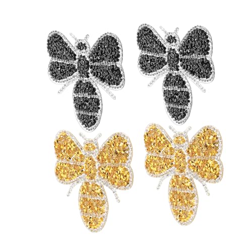 PartyKindom 4 Stück Bienen Strass Bügelbilder Funkelnde Kristall Applikationen Robuste Eisen Patches für Kleidung Schuhe Taschen Diy Verzierung PartyKindom 4 Stück Bienen Strass Bügelbilder Funkelnde Kristall Applikationen Robuste Eisen Patches für Kleidung Schuhe Taschen Diy Verzierung von PartyKindom