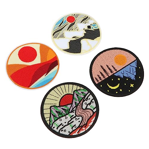 PartyKindom 4 Stück Flicken für Kleidung Karikatur Stickpatches Nähen Gestickte Anwendung individuelle Aufnäher gestickt gestickte Aufnäher bestickter Aufnäher Boho Abzeichen Patch Stoff PartyKindom 4 Stück Flicken für Kleidung Karikatur Stickpatches Nähen Gestickte Anwendung individuelle Aufnäher gestickt gestickte Aufnäher bestickter Aufnäher Boho Abzeichen Patch Stoff von PartyKindom