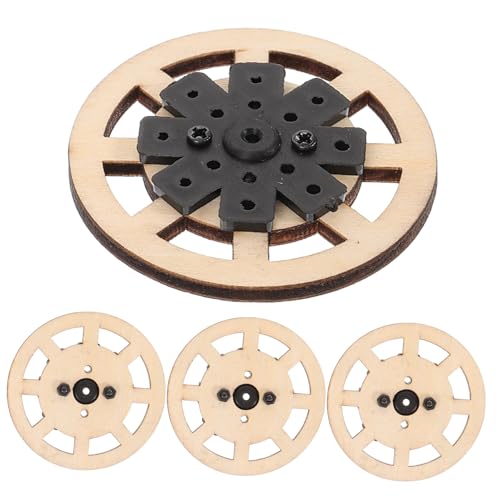 PartyKindom 4 Stück Holzspielzeug Autoreifen Langlebige Rc Auto Räder für DIY Ferngesteuerte Spielzeugautos Robuste Ersatzräder aus Holz für Bastelprojekte und Modellbau PartyKindom 4 Stück Holzspielzeug Autoreifen Langlebige Rc Auto Räder für DIY Ferngesteuerte Spielzeugautos Robuste Ersatzräder aus Holz für Bastelprojekte und Modellbau von PartyKindom