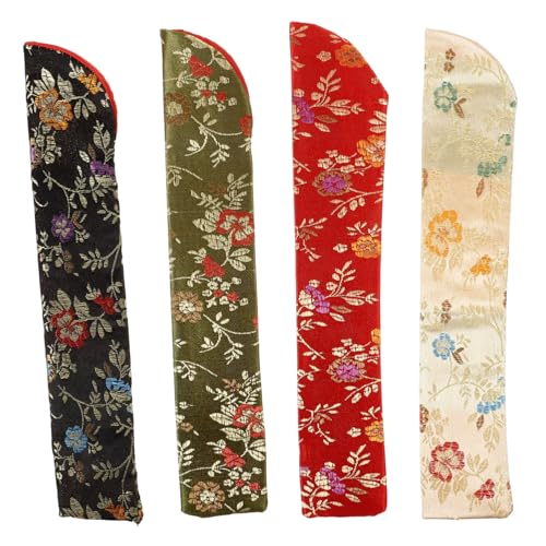 PartyKindom 4 Stück Japanische Faltbare Handfächerhülle Teiliges aus Leichtem Strapazierfähigem in Rot Schwarz und Dunkelgrün Praktische Tasche für Klappfächer für Sommerpartys Hochzeiten und PartyKindom 4 Stück Japanische Faltbare Handfächerhülle Teiliges aus Leichtem Strapazierfähigem in Rot Schwarz und Dunkelgrün Praktische Tasche für Klappfächer für Sommerpartys Hochzeiten und von PartyKindom