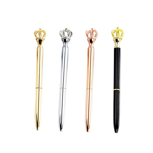 PartyKindom 4 Stück Kronen-Gel-Stift stifte gel pen stifte metallic metalikstifte schulzeug metallicstifte kugelschreiber Krone des Gelstifts gelstift schreibwaren kreativer Gelstift von PartyKindom
