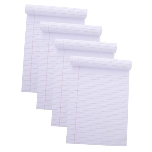 PartyKindom 4 Stück Notizblock Liniert Zerreißbar Tragbares Memo Pad für Notizen To Do Listen und Termine für Büro und Zuhause von PartyKindom