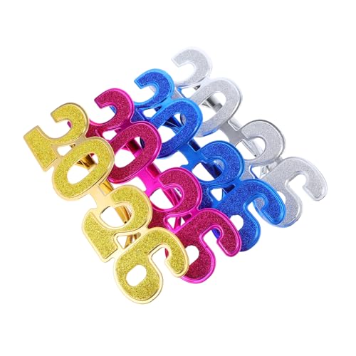 PartyKindom 4 Stück Plastikeyewear für Abschlussfeiern Neujahrspartys und Geburtstagsfeiern Vielseitiges Accessoire für Verschiedene Anlässe Leicht und Tragbar von PartyKindom