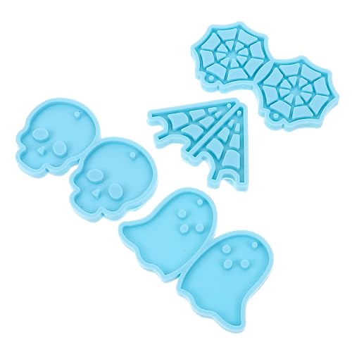 PartyKindom 4 Stück Silikon Ohrstecker Gießform Teiliges Flexible Transparente DIY Schmuckform Ohranhänger Silikonform Langlebig Wiederverwendbar Antihaftend Leicht zu Entformen für Basteln von PartyKindom