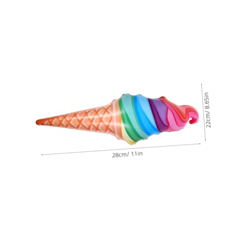 PartyKindom 4 Stück Teiliges Aufblasbares Eiscreme aus Wiederverwendbare Partydeko für Innen und Außen Leicht zu Installieren und Transportieren für Geburtstagspartys und Events von PartyKindom