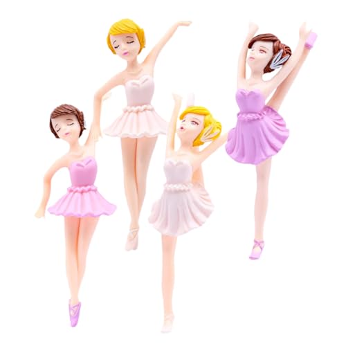 PartyKindom 4 Stück Teiliges Ballerina Cake Topper Elegante Weiße und Violette Mädchen Figuren Stabile Geburtstagstorten Deko Langlebige Tortendeko für Kindergeburtstag und Party PartyKindom 4 Stück Teiliges Ballerina Cake Topper Elegante Weiße und Violette Mädchen Figuren Stabile Geburtstagstorten Deko Langlebige Tortendeko für Kindergeburtstag und Party von PartyKindom