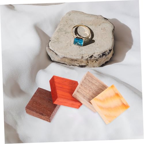 PartyKindom 4 Stück Teiliges Holzringe für DIY Schmuckherstellung aus Natürlichem Hartholz Hühnerflügelholz Blutdrachenholz Goldfadennan Rotes Sandelholz Kleine Holzblöcke für Kreative PartyKindom 4 Stück Teiliges Holzringe für DIY Schmuckherstellung aus Natürlichem Hartholz Hühnerflügelholz Blutdrachenholz Goldfadennan Rotes Sandelholz Kleine Holzblöcke für Kreative von PartyKindom