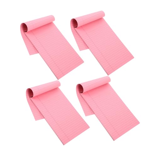 PartyKindom 4 Stück Teiliges Notizblock Liniertes Abreißbares Schreibpad Tragbares Memo notizbuch in Rosa für Büro Schule Reisen und Tägliche Notizen PartyKindom 4 Stück Teiliges Notizblock Liniertes Abreißbares Schreibpad Tragbares Memo notizbuch in Rosa für Büro Schule Reisen und Tägliche Notizen von PartyKindom