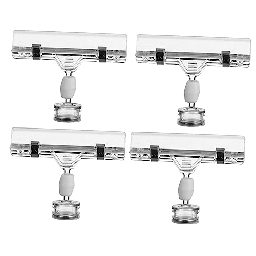 PartyKindom 4 Stück Transparenter Magnetclip Etikett Tag-clips Einzelhandel Anzeige Inhaber Steht Supermarkt Stand Schild Preishalterclips Preisclip Ändern Sie Dummes Material PartyKindom 4 Stück Transparenter Magnetclip Etikett Tag-clips Einzelhandel Anzeige Inhaber Steht Supermarkt Stand Schild Preishalterclips Preisclip Ändern Sie Dummes Material von PartyKindom