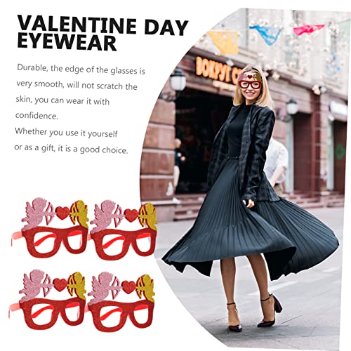 PartyKindom 4 Stück Valentinstag Partybrillen Herzförmig Cupid Fotorequisite Karneval Fasching Accessoire PartyKindom 4 Stück Valentinstag Partybrillen Herzförmig Cupid Fotorequisite Karneval Fasching Accessoire von PartyKindom