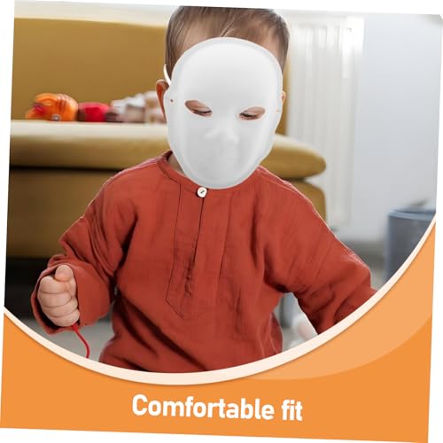 PartyKindom 4 Stück Weiße Papierpulp Masken Diy Bemalbare Vollgesichtsmaske Leichte Kostümmasken Geeignet für Karneval Cosplay Oper Party Kulturelle Dekoration Unisex PartyKindom 4 Stück Weiße Papierpulp Masken Diy Bemalbare Vollgesichtsmaske Leichte Kostümmasken Geeignet für Karneval Cosplay Oper Party Kulturelle Dekoration Unisex von PartyKindom
