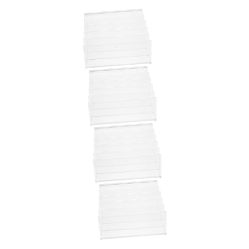 PartyKindom 4 Stück Wiederverwendbarer Buchständer aus Acryl Praktischer Desktop Buchorganizer und Buchstütze für Dokumente Zeitschriften und Stabil und für Büro und Zuhause von PartyKindom