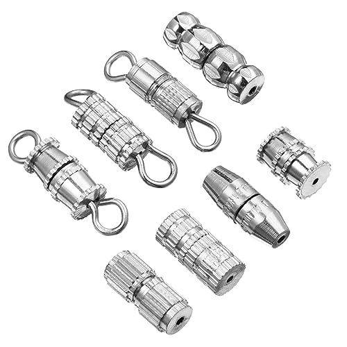 PartyKindom 40 Stück Halskette Schmuck Machen Armbandverschlüsse Twist Schließen Schlüssel Schraubverschluss Verschlussverbinder Bausatz Herstellung Armbänder Schraubverschlüsse Kupfer von PartyKindom