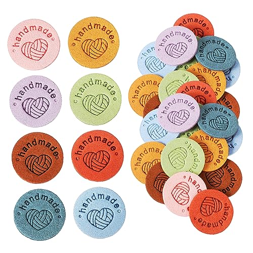PartyKindom 40 Stück Handgefertigte Mikrofaser Lederetiketten zum Annähen Teiliges Farben Weiche Langlebige Labels für DIY Stricken Häkeln Kleidung und Bastelprojekte PartyKindom 40 Stück Handgefertigte Mikrofaser Lederetiketten zum Annähen Teiliges Farben Weiche Langlebige Labels für DIY Stricken Häkeln Kleidung und Bastelprojekte von PartyKindom
