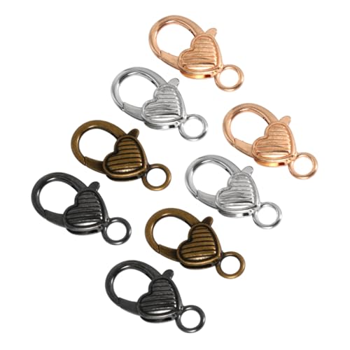 PartyKindom 40 Stück Herzförmiger Karabinerverschluss Teiliges Gemischte Farben Klassische und Kreative Verschlüsse für DIY Schmuck Taschen und Armbänder Hochwertiger und Leichter Zubehör für PartyKindom 40 Stück Herzförmiger Karabinerverschluss Teiliges Gemischte Farben Klassische und Kreative Verschlüsse für DIY Schmuck Taschen und Armbänder Hochwertiger und Leichter Zubehör für von PartyKindom