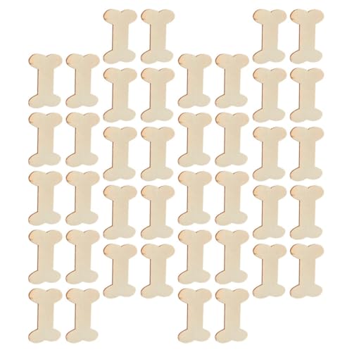 PartyKindom 40 Stück Holz DIY Anhänger Unbeschichtete Holzplatten Knochenform für Bastelprojekte Bemalbar und Individuell Gestaltbar für und Kreative Dekorationen PartyKindom 40 Stück Holz DIY Anhänger Unbeschichtete Holzplatten Knochenform für Bastelprojekte Bemalbar und Individuell Gestaltbar für und Kreative Dekorationen von PartyKindom