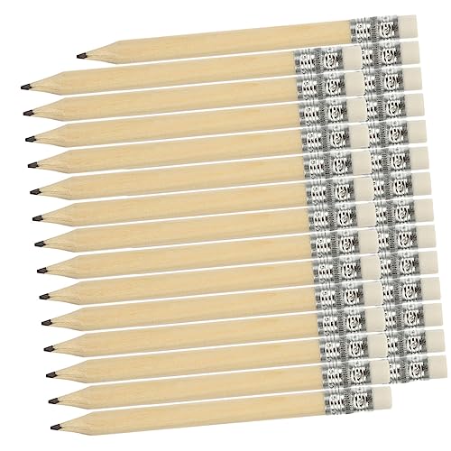 PartyKindom 40 Stück Mini Golfbleistifte mit Radiergummi aus Hochwertigem Holz Kurze Schreibbleistifte für Künstler Lehrer und Schüler für Zeichnen und Schreiben von PartyKindom