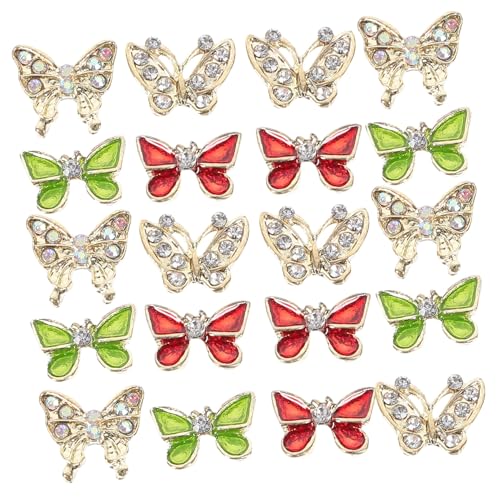 PartyKindom 40 Stück Teiliges Schmetterling Nail Charms Niedliche Maniküre Dekorationen Glitzernde Nagelsteine für DIY Nail Art Geeignet für Zuhause und Einzigartige Fingernagel PartyKindom 40 Stück Teiliges Schmetterling Nail Charms Niedliche Maniküre Dekorationen Glitzernde Nagelsteine für DIY Nail Art Geeignet für Zuhause und Einzigartige Fingernagel von PartyKindom