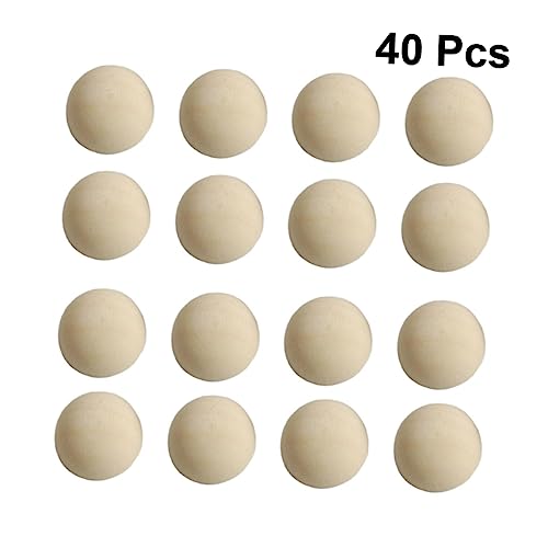PartyKindom 40 Stück halbe Perle Kugelspielzeug unfertiger halber Bastelball Mini drinnen Halbperlen zum Basteln DIY- Holzkugeln Bälle für halbe Bastelbälle Kugeln klein Bambus PartyKindom 40 Stück halbe Perle Kugelspielzeug unfertiger halber Bastelball Mini drinnen Halbperlen zum Basteln DIY- Holzkugeln Bälle für halbe Bastelbälle Kugeln klein Bambus von PartyKindom