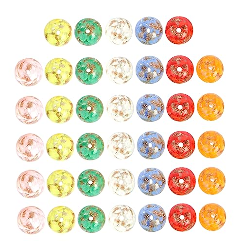PartyKindom 40Stücke DIY Glasperlen Handgemachte Charm Spacer für Armbänder und Schmuckherstellung Mischfarben Bastelmaterial für Kreative PartyKindom 40Stücke DIY Glasperlen Handgemachte Charm Spacer für Armbänder und Schmuckherstellung Mischfarben Bastelmaterial für Kreative von PartyKindom