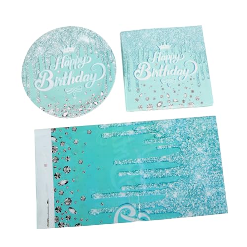 PartyKindom 41pcs Glitter Party Dekorationen Tischgeschirr Geburtstag Party Lieferungen Platten Serviette Tischdecke Geburtstagsdekorationen Partyzubehör PartyKindom 41pcs Glitter Party Dekorationen Tischgeschirr Geburtstag Party Lieferungen Platten Serviette Tischdecke Geburtstagsdekorationen Partyzubehör von PartyKindom