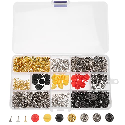 PartyKindom 430 Stück Metall Pin Backs Ersatz für Anstecknadeln Krawattennadeln Broschen Vielseitige Butterfly Clutch für Abzeichen und Schmuckherstellung von PartyKindom