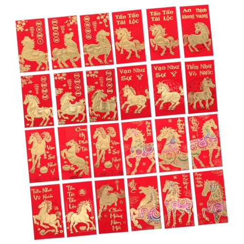 PartyKindom 48 Stück Teiliges Asiatischer Neujahrsbriefumschläge Pferdejahr Vietnamesische Rote Geldumschläge mit Pferdezodiac Festliche Lunar Year Umschläge für Frühlingsfestgeschenke PartyKindom 48 Stück Teiliges Asiatischer Neujahrsbriefumschläge Pferdejahr Vietnamesische Rote Geldumschläge mit Pferdezodiac Festliche Lunar Year Umschläge für Frühlingsfestgeschenke von PartyKindom