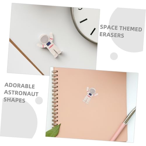 PartyKindom 48 Stück Teiliges Niedliche Astronaut Radiergummis aus Tpr Material Sichere und Langlebige Schulbedarf für Effektive Bleistiftmarken Entfernung für Kindergarten und Klassenzimmer von PartyKindom