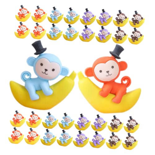 PartyKindom 48 Stück Teiliges Niedliche Tier radiergummis mit Affen bananen design Bunte Cartoon schulradiergummis für Schüler Lustige Schulpreise und Geschenkideen von PartyKindom