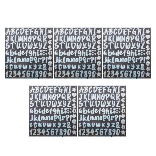 PartyKindom 5 Blätter Bunte DIY Regenbogen Buchstaben und Zahlen Aufkleber Teilig Selbstklebend für Scrapbooking Basteln Deko und Mehr Glitzernde Alphabet Sticker mit Einfacher Anwendung PartyKindom 5 Blätter Bunte DIY Regenbogen Buchstaben und Zahlen Aufkleber Teilig Selbstklebend für Scrapbooking Basteln Deko und Mehr Glitzernde Alphabet Sticker mit Einfacher Anwendung von PartyKindom
