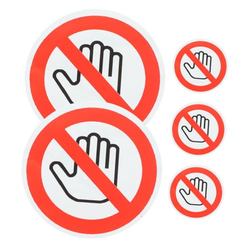 PartyKindom 5 Blätter Do Not Touch Warnschild Aufkleber Selbstklebendes Sicherheitslabel Effektive Warnung für Fabriken und Baustellen Hochviskoses Material Muster PartyKindom 5 Blätter Do Not Touch Warnschild Aufkleber Selbstklebendes Sicherheitslabel Effektive Warnung für Fabriken und Baustellen Hochviskoses Material Muster von PartyKindom