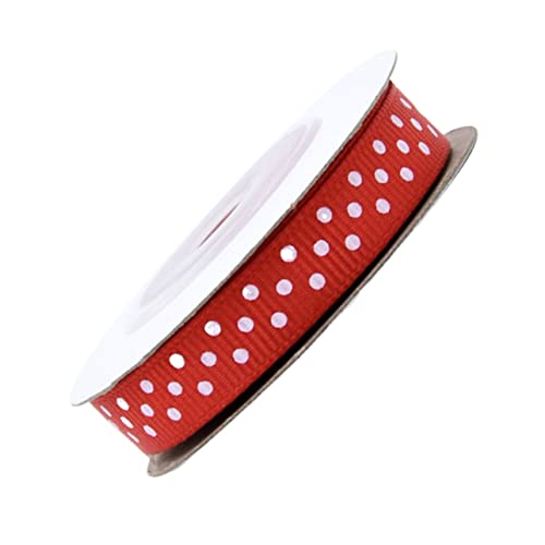 PartyKindom 5 Rollen Dot Gürtel Stoffband Party Zum Einpacken Hochzeit Wickelband Sortiertes Band Verpackung Bänder Für Handwerk Gegenwärtig Dekorationen Weihnachtsdekorationsband Rot von PartyKindom
