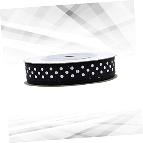 PartyKindom 5 Rollen Geschenkband Dotted Pattern Dekoband für DIY Bastelprojekte Verpackung und Partydekoration Schwarz PartyKindom 5 Rollen Geschenkband Dotted Pattern Dekoband für DIY Bastelprojekte Verpackung und Partydekoration Schwarz von PartyKindom
