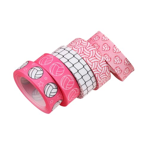 PartyKindom 5 Rollen Geschenkband Volleyball Geripptes Dekoband Pro Yard für Basteln Verpackung Sportevents und Geburtstagsfeiern Vielseitig Einsetzbares DIY Band mit Spielerischem Muster PartyKindom 5 Rollen Geschenkband Volleyball Geripptes Dekoband Pro Yard für Basteln Verpackung Sportevents und Geburtstagsfeiern Vielseitig Einsetzbares DIY Band mit Spielerischem Muster von PartyKindom