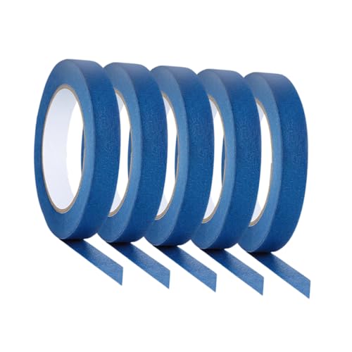 PartyKindom 5 Rollen Wandklebeband farbiges Band Malerband farbiges Abdeckband dekoratives Klebeband Farbband Klebeband für Wände, keine Beschädigung der Farbe Blue PartyKindom 5 Rollen Wandklebeband farbiges Band Malerband farbiges Abdeckband dekoratives Klebeband Farbband Klebeband für Wände, keine Beschädigung der Farbe Blue von PartyKindom